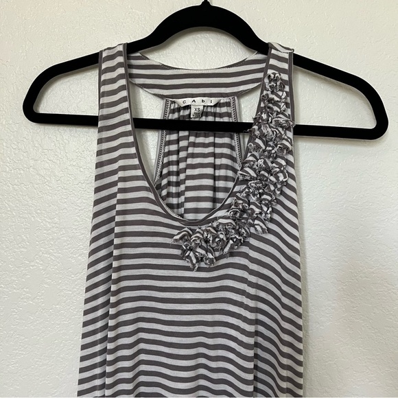 2/$30 CAbi Striped Halter Tunic Top SZ XS - Picture 3 of 13